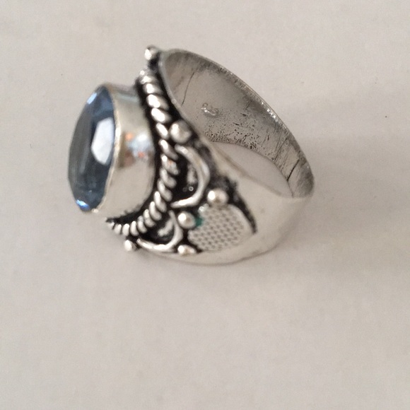 🎀STERLING SILVER 🎀 HANDMADE 🎀 BLUE TOPAZ - Picture 8 of 8